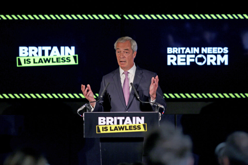 Lawless UK? Farage wants Brits to think so