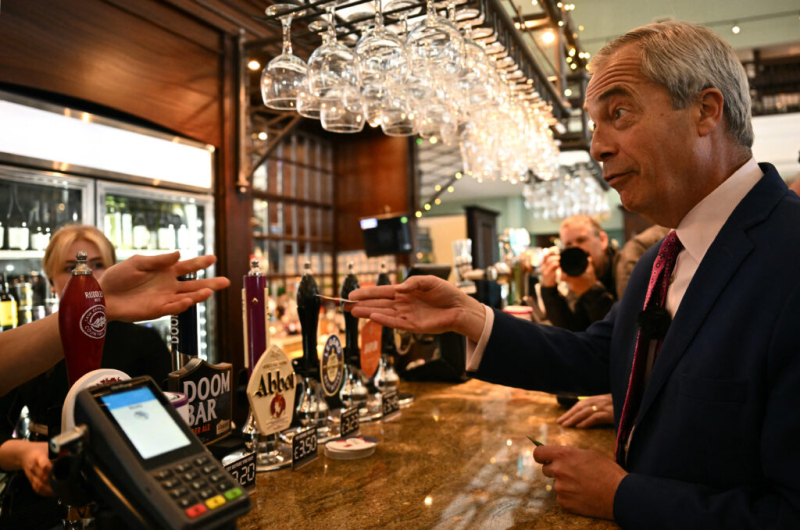 Pint-swilling Nigel Farage wants to be savior of Britain’s pubs