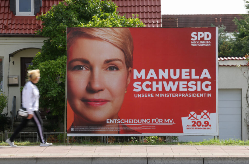 In Germany’s east, a rare center-left star looks to stem the far right’s rise