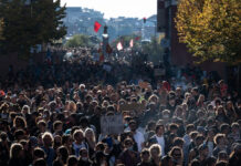 Hundreds of thousands of protesters march across France for third week in a row